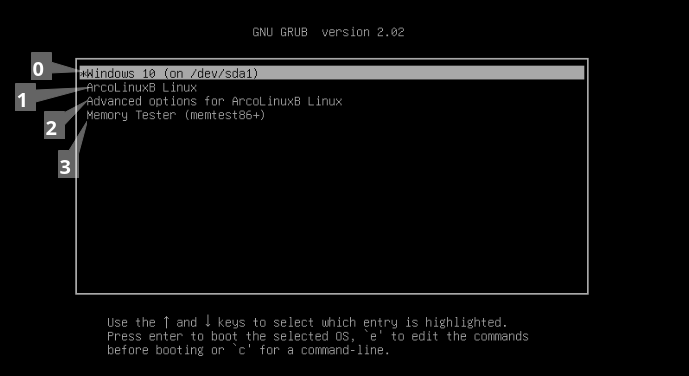 الصورة من توثيق archo linux