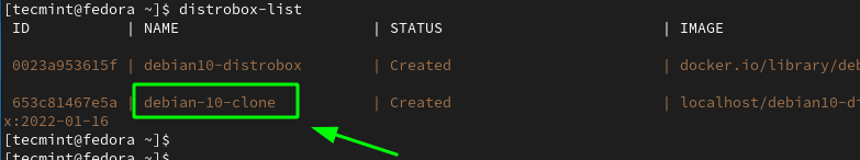List-Distrobox-Cloned-Images