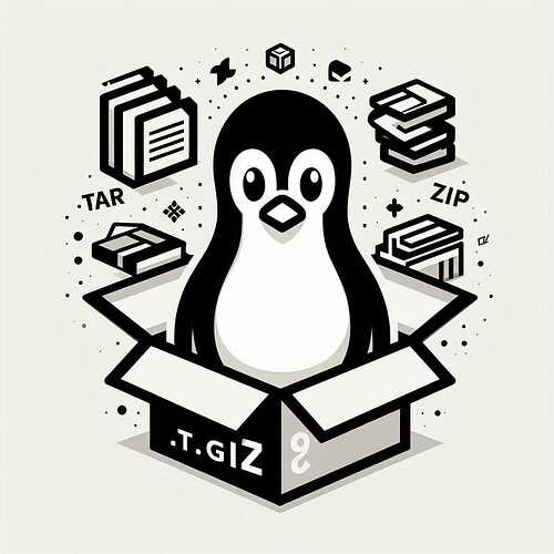 أرشفة، ضغط وتشفير الملفات على لينُكس