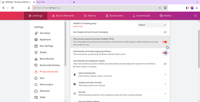 Brave Usage Reports