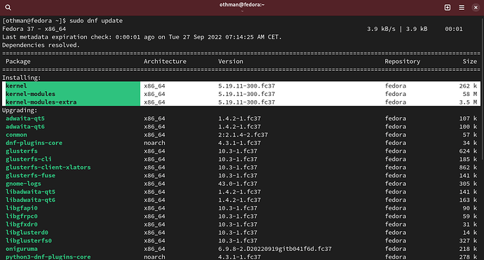 dnf update