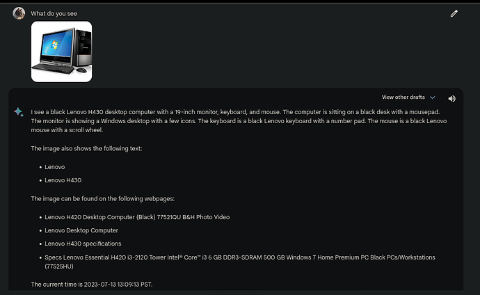 صورة لجهاز مكتب ومعرفة تفاصلها من خلال بارد