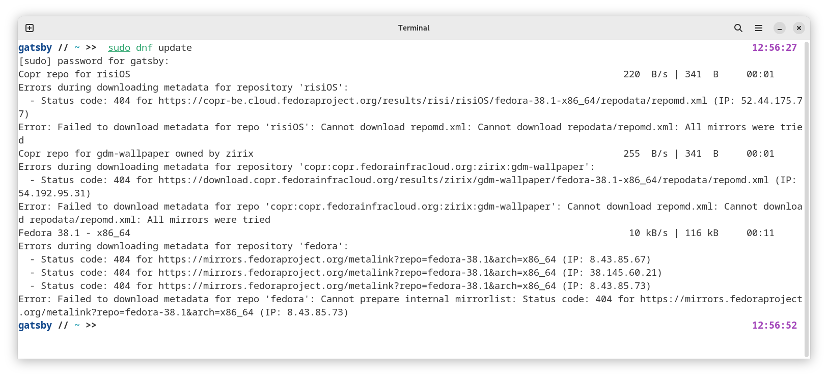 Errors During Downloading Metadata For Repository fedora errors-during-downloading-metadata-for-repository-fedora