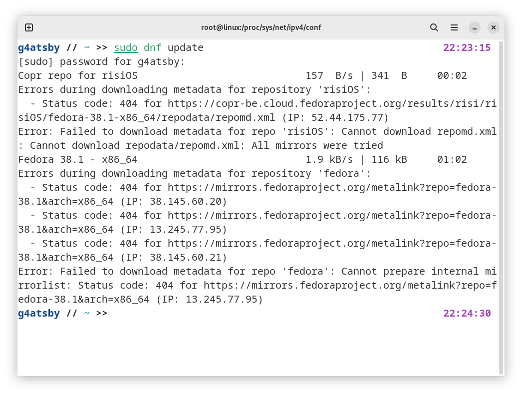 Errors During Downloading Metadata For Repository fedora errors-during-downloading-metadata-for-repository-fedora
